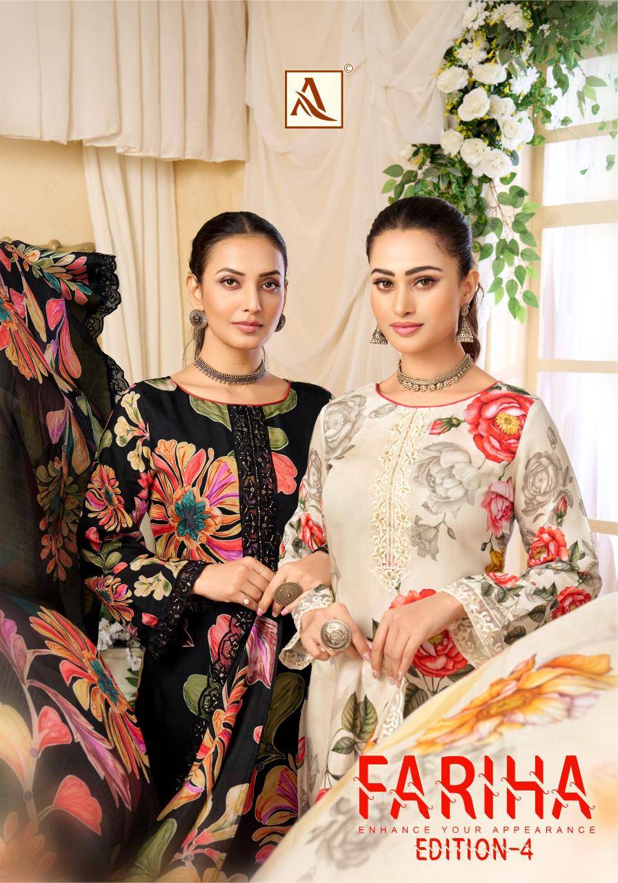 Alok suit fariha-4 Wholesale Dress materials market in mumbai